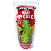 VAN HOLTENS Large Hot Pickle Hot & Spicy Individually Packed In A Pouch, PK12 412H